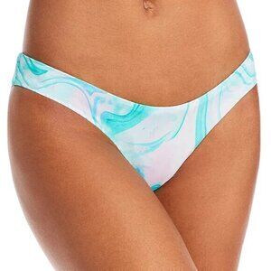 Aqua Swim Swirl Print Basic Bikini Bottom